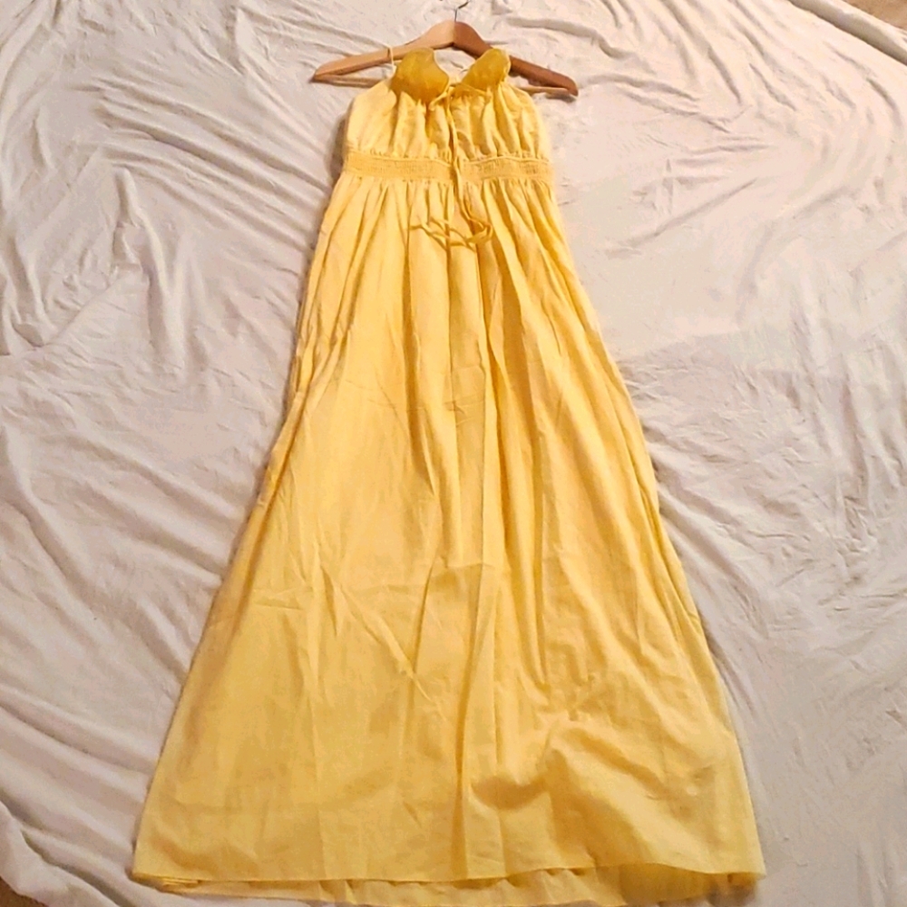 BCBGeneration yellow casual maxi dress